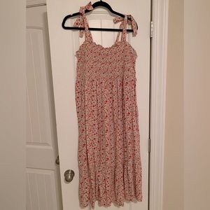 Floral Tie Maternity Dress